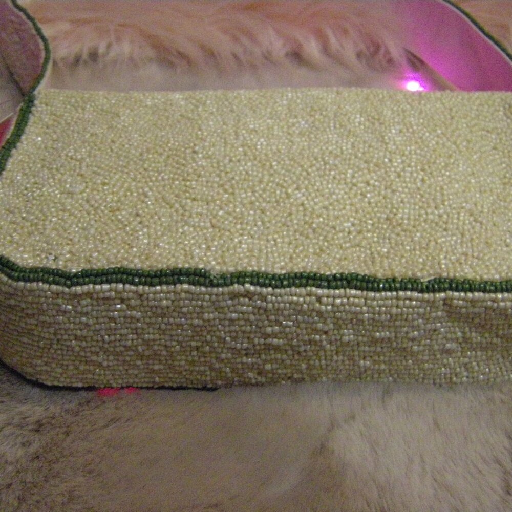 India Boutique Pink Floral Beaded Shoulder Bag - Picture 14 of 15